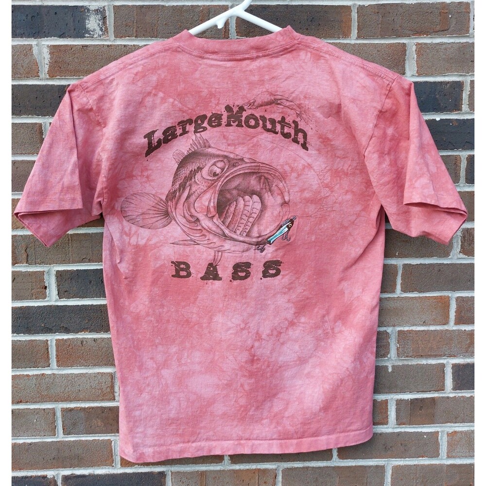 Vintage Single Stitch Bass Fishing T Shirt Size Large Made In USA